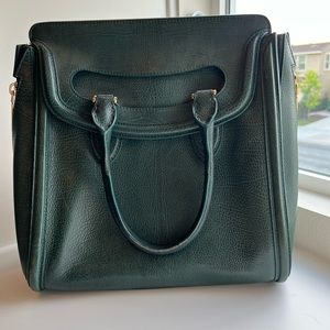 ALEXANDER MCQUEEN - Calfskin Large Heroine Green